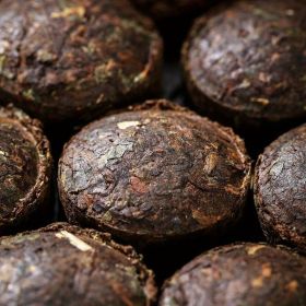 50g Yunnan Matured Pu'er Mini Pellet, Xinyi Glutinous Rice Aroma Ripe Pu'er
